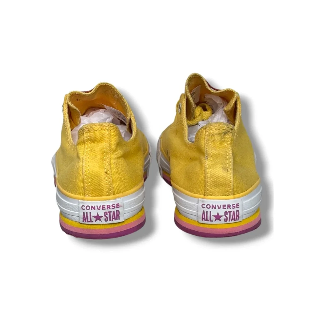 Converse Chuck Taylor All Star Youth 6 Eva Platform Yellow Platform Sneakers